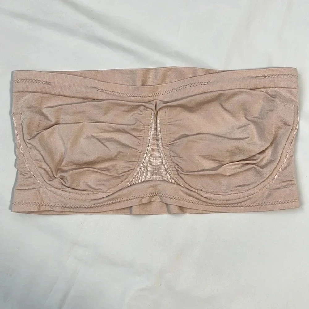 Angel Seamless Underwire Bandeau Bra  Blush, Size 1XL